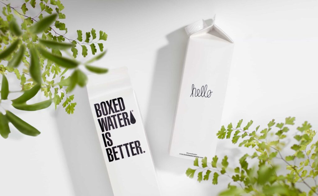 "Boxed Water Is Better" has an inviting brand identity. It's clean, like drinking water.